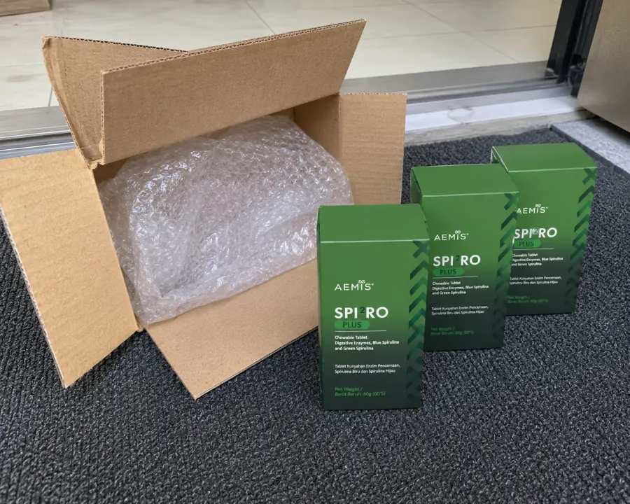 SPIRO Plus delivery unboxed at the door
