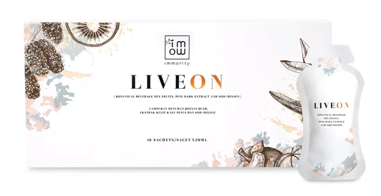 LIVEON box and sachet