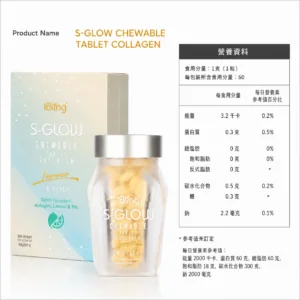 S-GLOW生髮糖成分標示