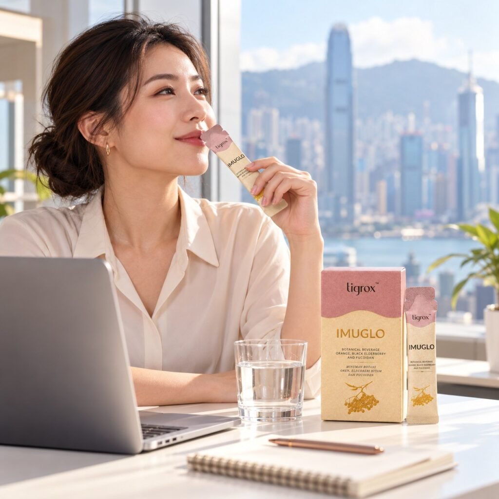 香港上班族喺辦公室飲 IMUGLO