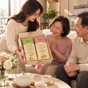 女兒將 TIGROX 虎乳芝同 IMUGLO 送俾父母