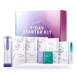 ZENSO 7-DAY STARTER KIT 入門禮盒，內有 Kuro Daitto、Kuro Shuga、Kuro Oiru 及 Kuro Mizu 小盒包裝