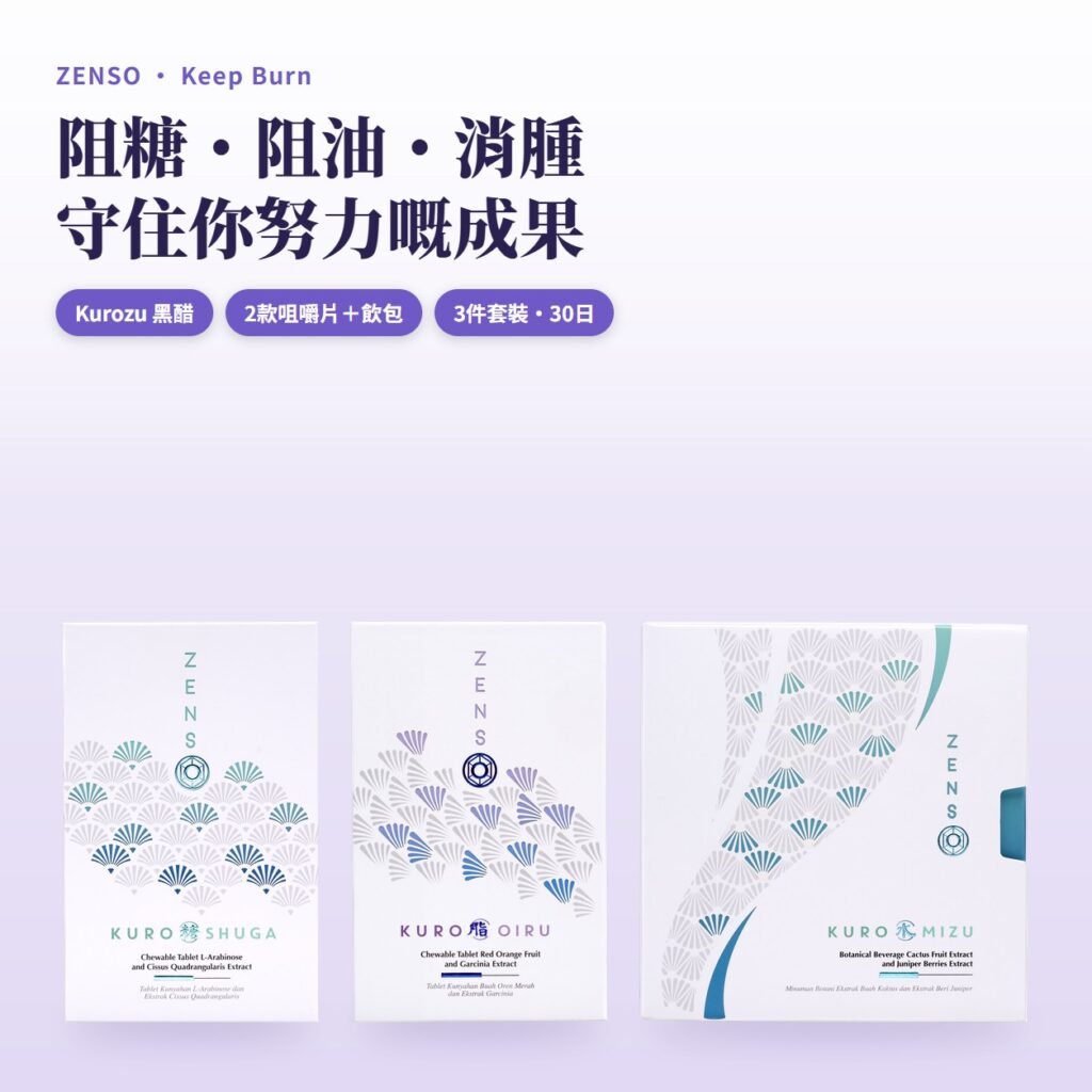 ZENSO Keep Burn 維持套裝三件產品