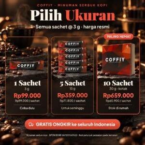COFFIY Minuman Serbuk Kopi 5 Sachet — pilihan ukuran