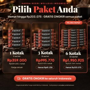 COFFIY Minuman Serbuk Kopi 5 Sachet — pilihan paket dan harga