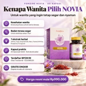 FEMOIRE NOVIA 60 Kapsul — keunggulan