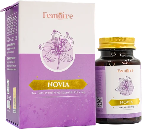 Dus dan botol FEMOIRE NOVIA 60 kapsul