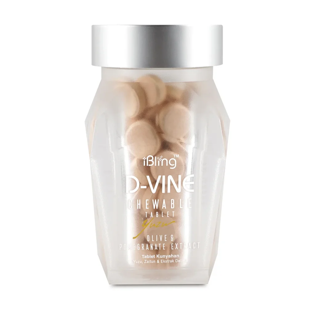 D-VINE frosted glass bottle, front view