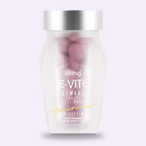E-VITE bottle of 60 chewable tablets with sweet potato, blueberry and lutein