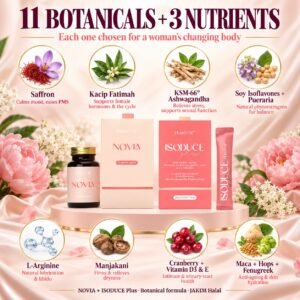 FEMOIRE Bloom ingredients: 11 botanicals and 3 nutrients