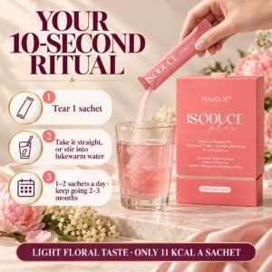 How to take ISODUCE Plus: 1–2 sachets a day, straight or in lukewarm water