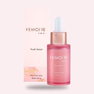 FEMOIRE Youth Serum 30 ml box and dropper bottle, for all skin types