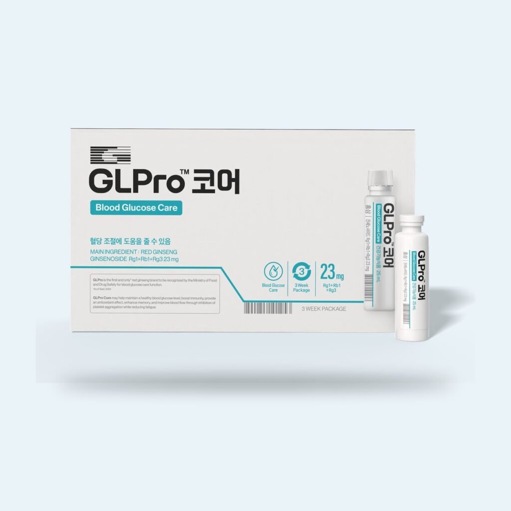 Jung Kwan Jang GL Pro Core red ginseng shot, box of 21 bottles