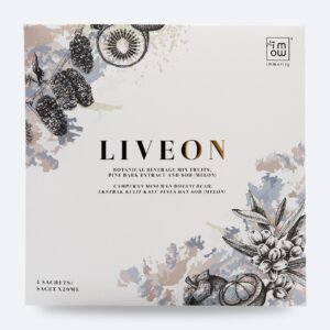LIVEON Trial Pack box by Immority: 3 sachets x 20 ml