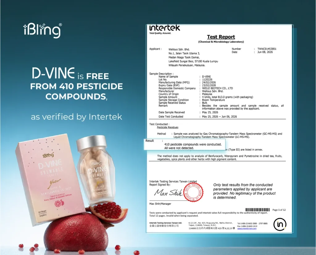 D-VINE Intertek pesticide test report