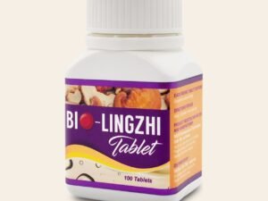 BIO-LINGZHI Tablet label: 250 mg Ganoderma lucidum per tablet, directions and maker