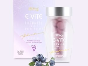 iBling E-VITE eye care chewable box and bottle, 60 tablets (60 g)