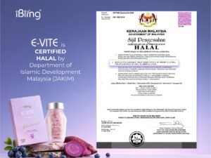 JAKIM halal certificate for iBling E-VITE, valid until March 2028