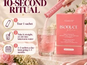 How to take ISODUCE Plus: 1–2 sachets a day, straight or in lukewarm water
