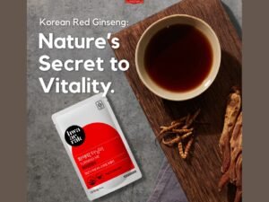 Daily Hwa Ae Rak Turning Me red ginseng sachet as part of a woman's routine