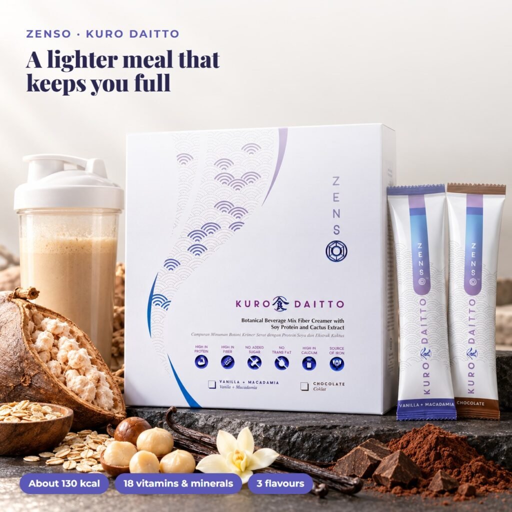 ZENSO Kuro Daitto meal replacement shake with baobab fruit and oats