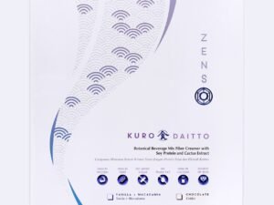 ZENSO Kuro Daitto meal replacement box and sachets