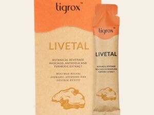 TIGROX LIVETAL botanical beverage box with sachet: avocado, antrodia and turmeric extract