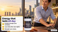 Men's stamina and vitality: more energy every day, stamina for work and training, strength and vitality.
