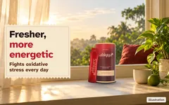 The Sahiyya+ tin and sachets by a window in the morning sun. Fresher and more energetic every day. Fights oxidative stress every day.