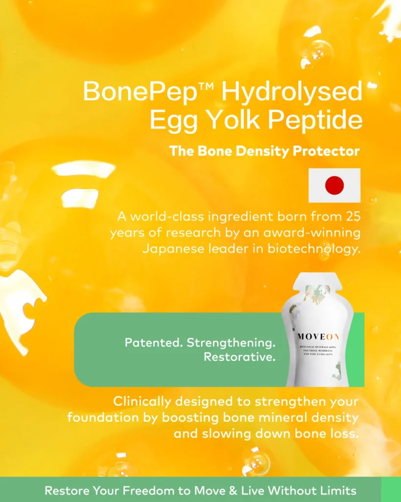 BonePep hydrolysed egg yolk peptide ingredient card