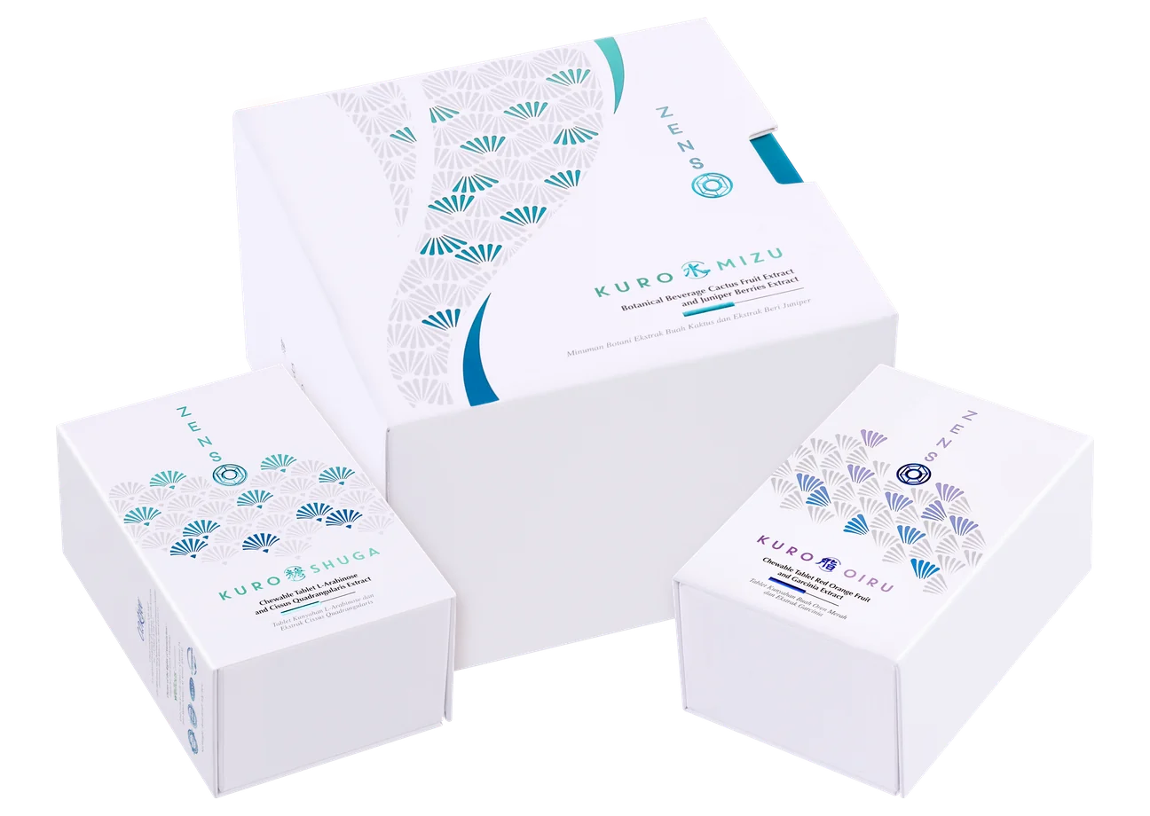 ZENSO Keep Burn Set: the Kuro Mizu, Kuro Shuga and Kuro Oiru boxes