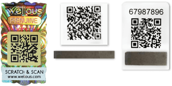 The three types of anti-counterfeit QR code used on packaging